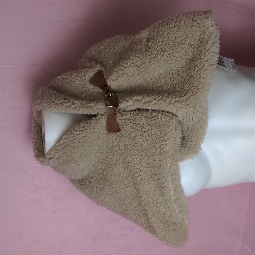 Madison 88 Faux Fur Neutral Cozy Scarf Wrap